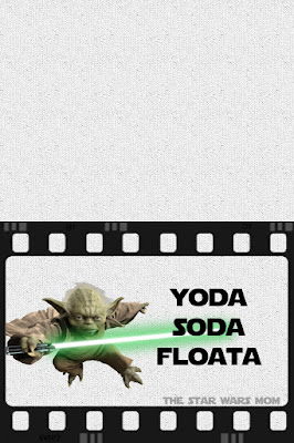 Star Wars Party Printable Yoda Soda Floata