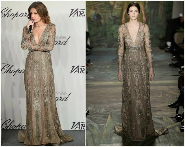 Adele Exarchopoulos in Valentino Couture – Trophée Chopard