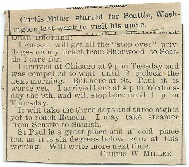 Heirlooms Reunited 1908 Letter from Curtis Weston Miller While on