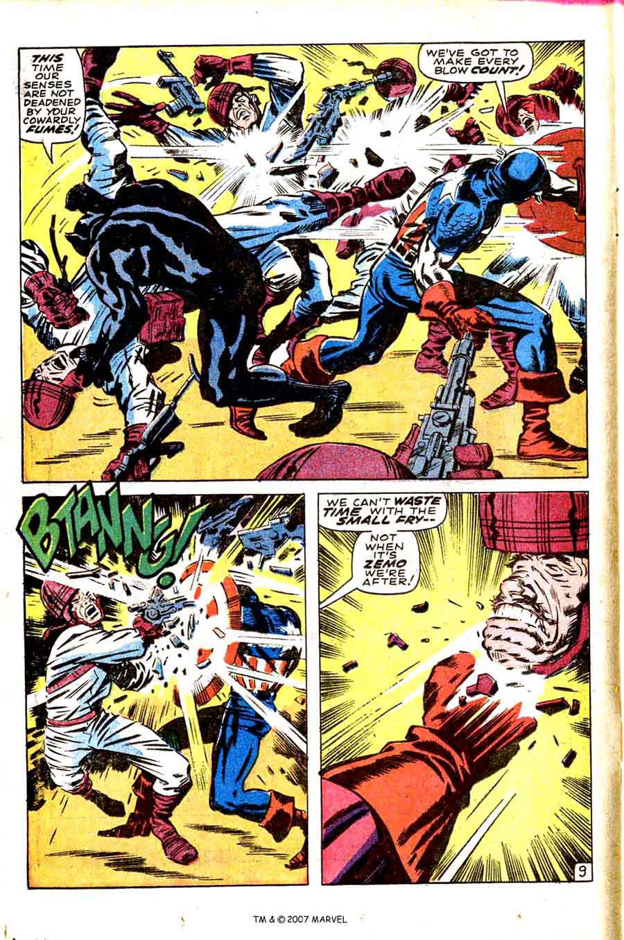 Captain America v1 #100 marvel comic book page art by Jack Kirby Captain America v1 #100 marvel comic book page art by Jack Kirby