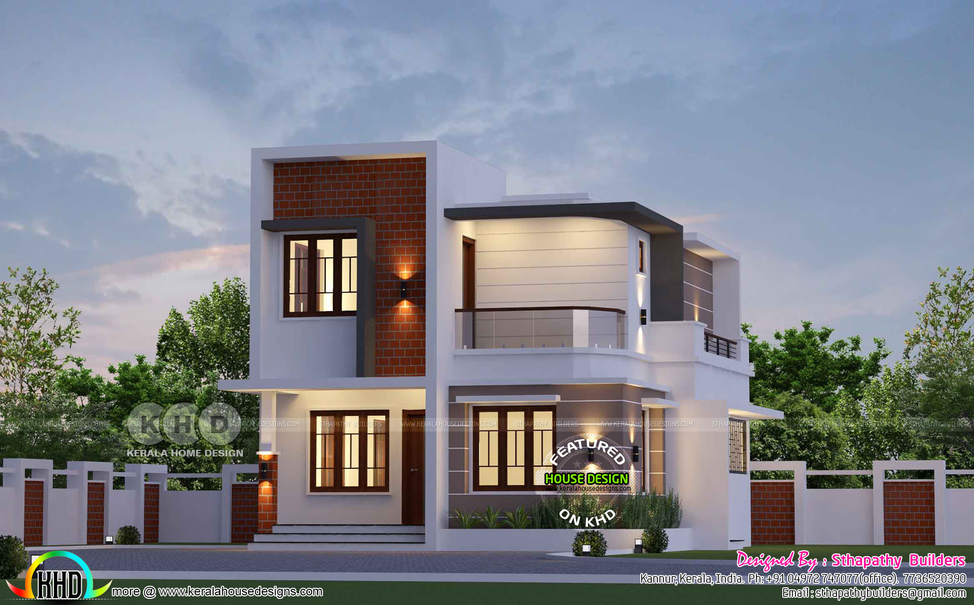 2 Bedroom 1379 Sq Ft Budget Friendly House Kerala Home