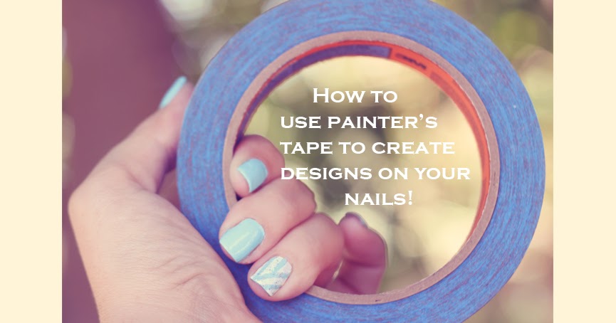 jill and the little crown: How To Use Tape To Create Designs On Your Nails