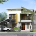 Small double storied contemporary home 1359 sq-ft