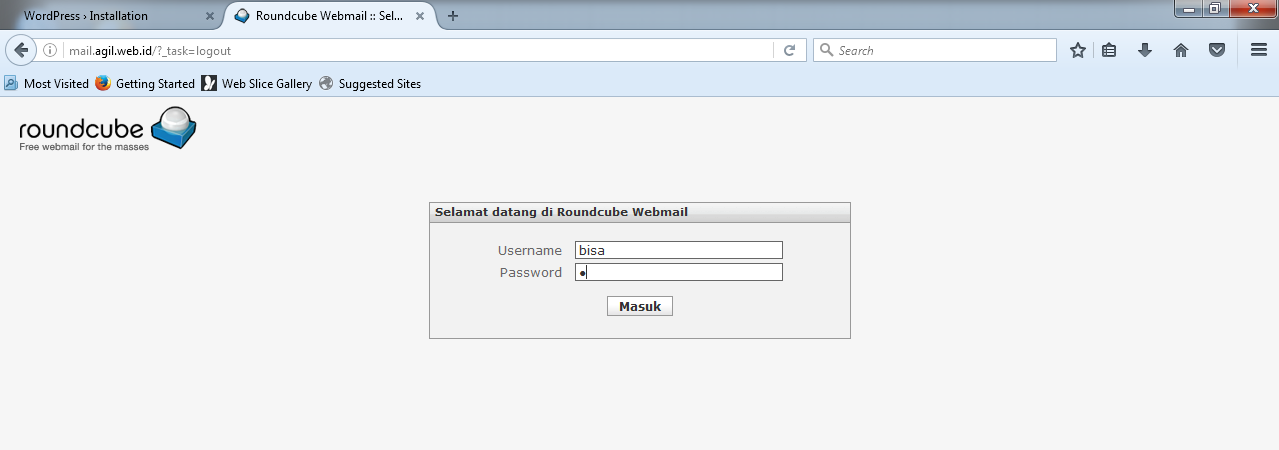 Roundcube timeweb