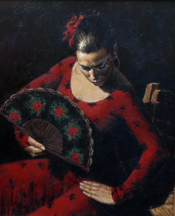 Fabian Perez 1967 ~ Argentine Figurative painter | Flamenco Dancers