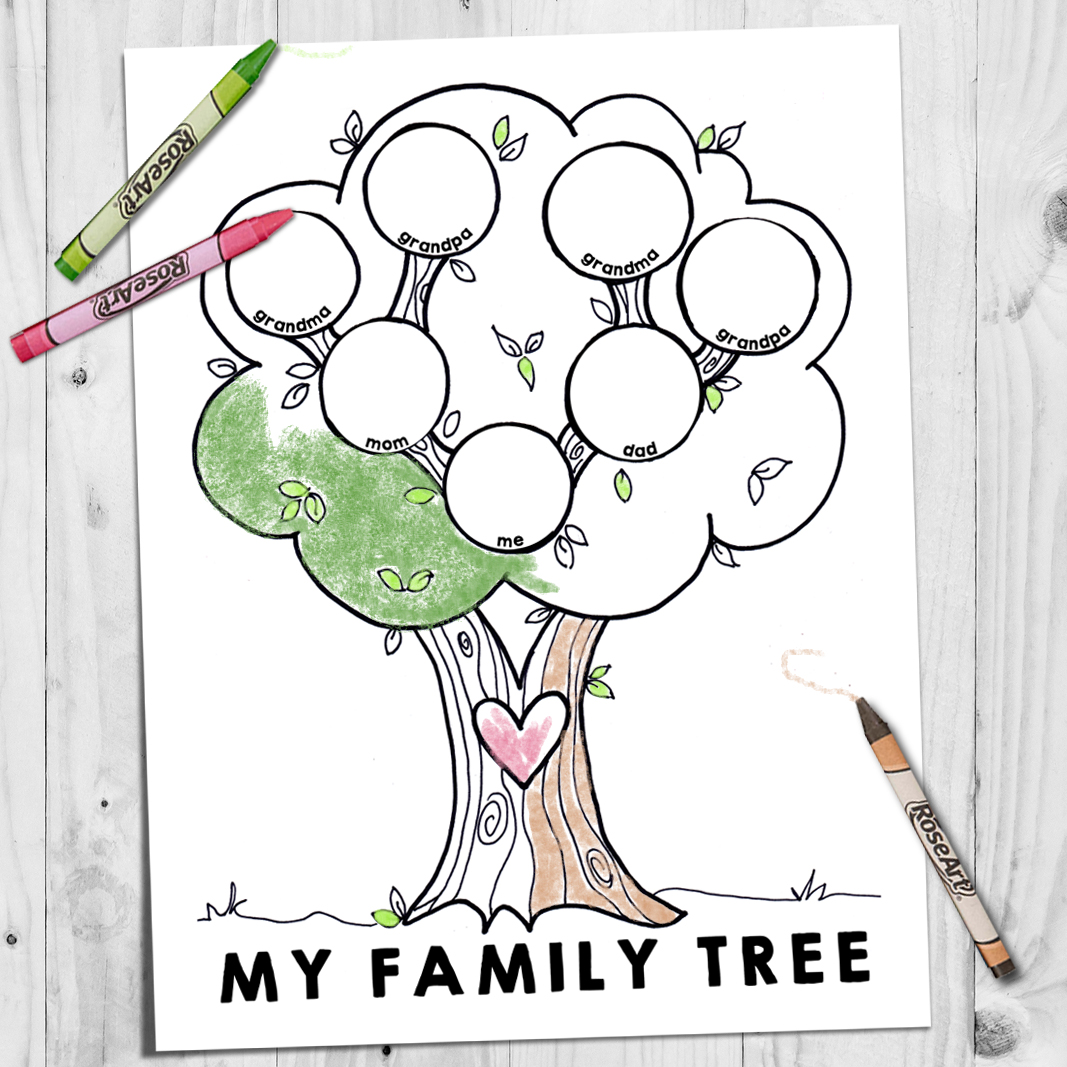 A Year of FHE: LDS COLORING PAGE // My Family Tree A Year of FHE: LDS COLORING PAGE // My Family Tree