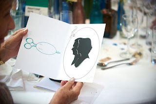 Wedding Guest Holding a Silhouette