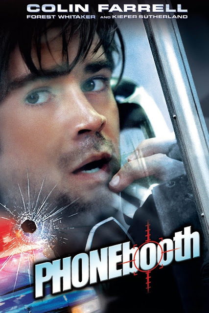 Colin Farrell Phone Game Phonebooth - A New York publicist is trapped in a phone booth by a