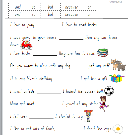 Flourishing In Kindergarten Grammar Worksheets Conjunctions An Or A And Copycat Y