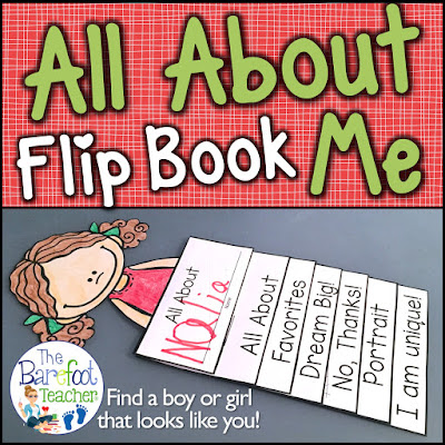 This All About Me Back to School Flip Book is fun, easy, and will go along with the other activities, ideas, and crafts that you have planned for your kids to do this fall. 6 tabs provide information for Kindergarten or First Grade students to fill out so that they can share all about themselves, while incorporating beginning writing practice at the same time. Simple cutting and easy assembly allows all students to happily succeed! #backtoschool #allaboutme #flipbook #kindergarten #firstgrade