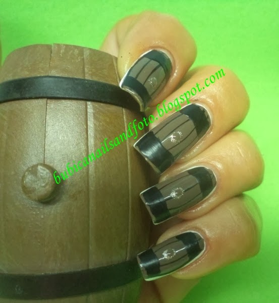 simple nails 529 barrel nails , barrel nail art ,french mani ,brown