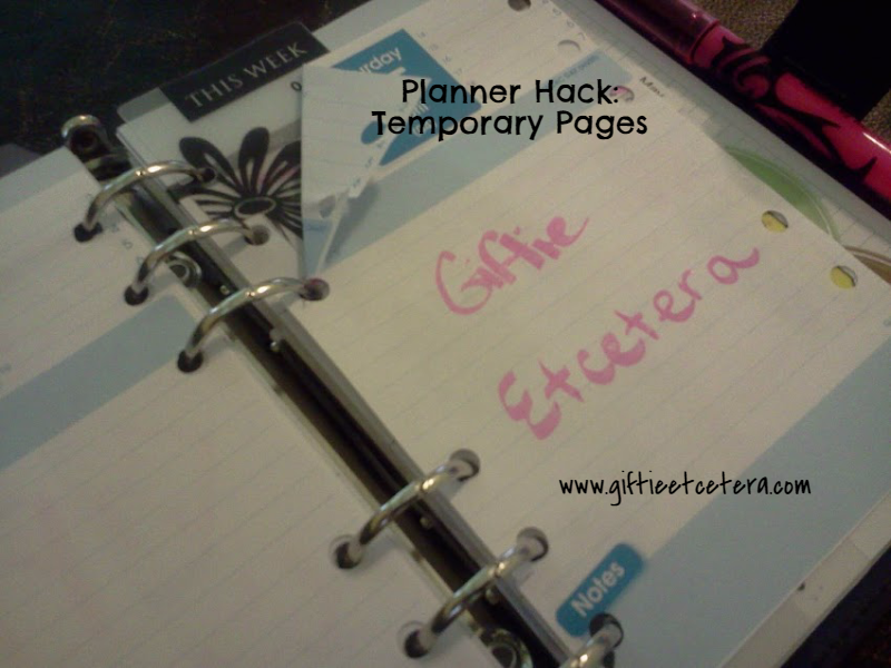 planner tips and tricks, planner hacks, tear out