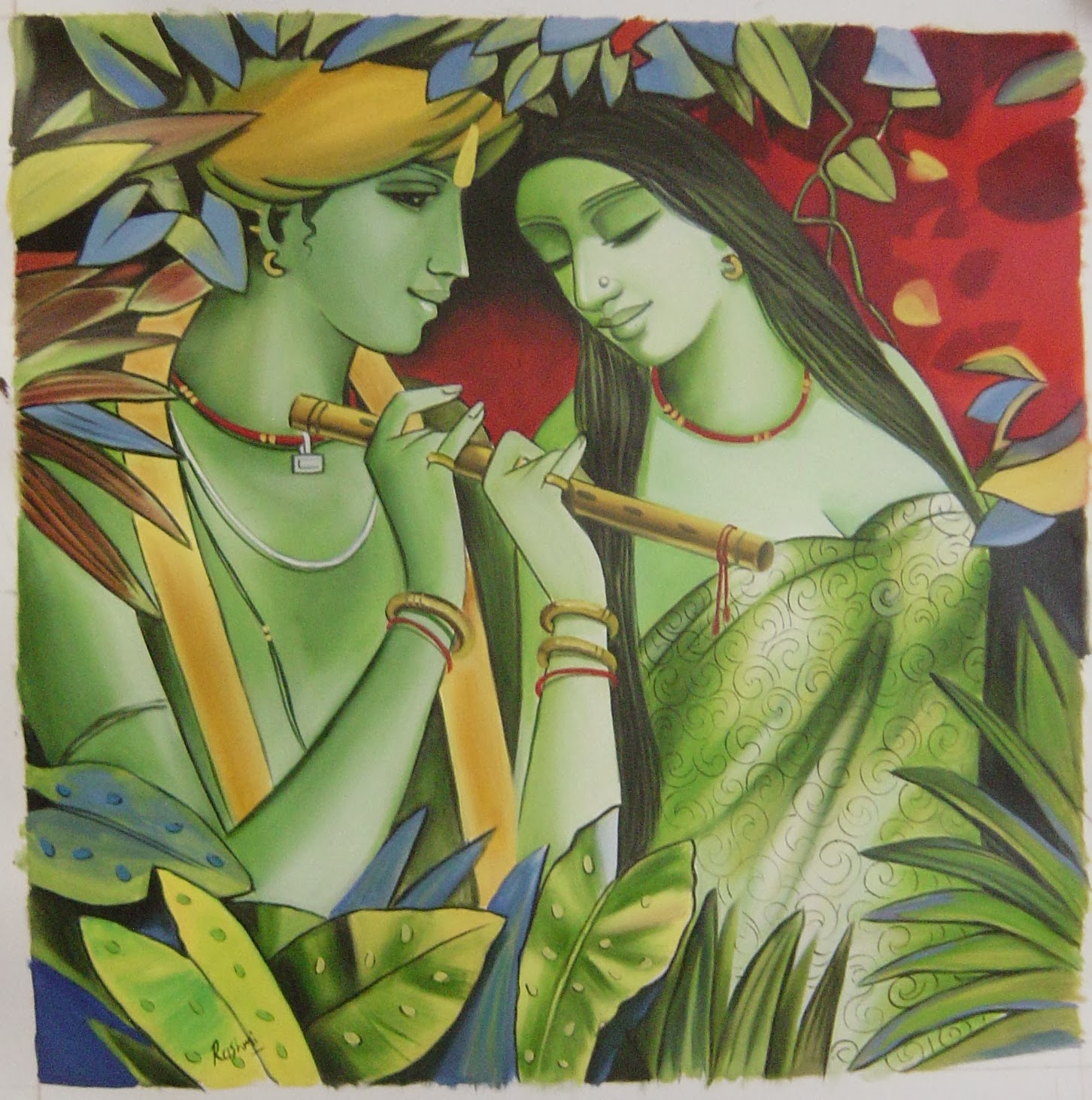 Radha Krishna Modern art Paintings Latest Krishna Wallpaper and