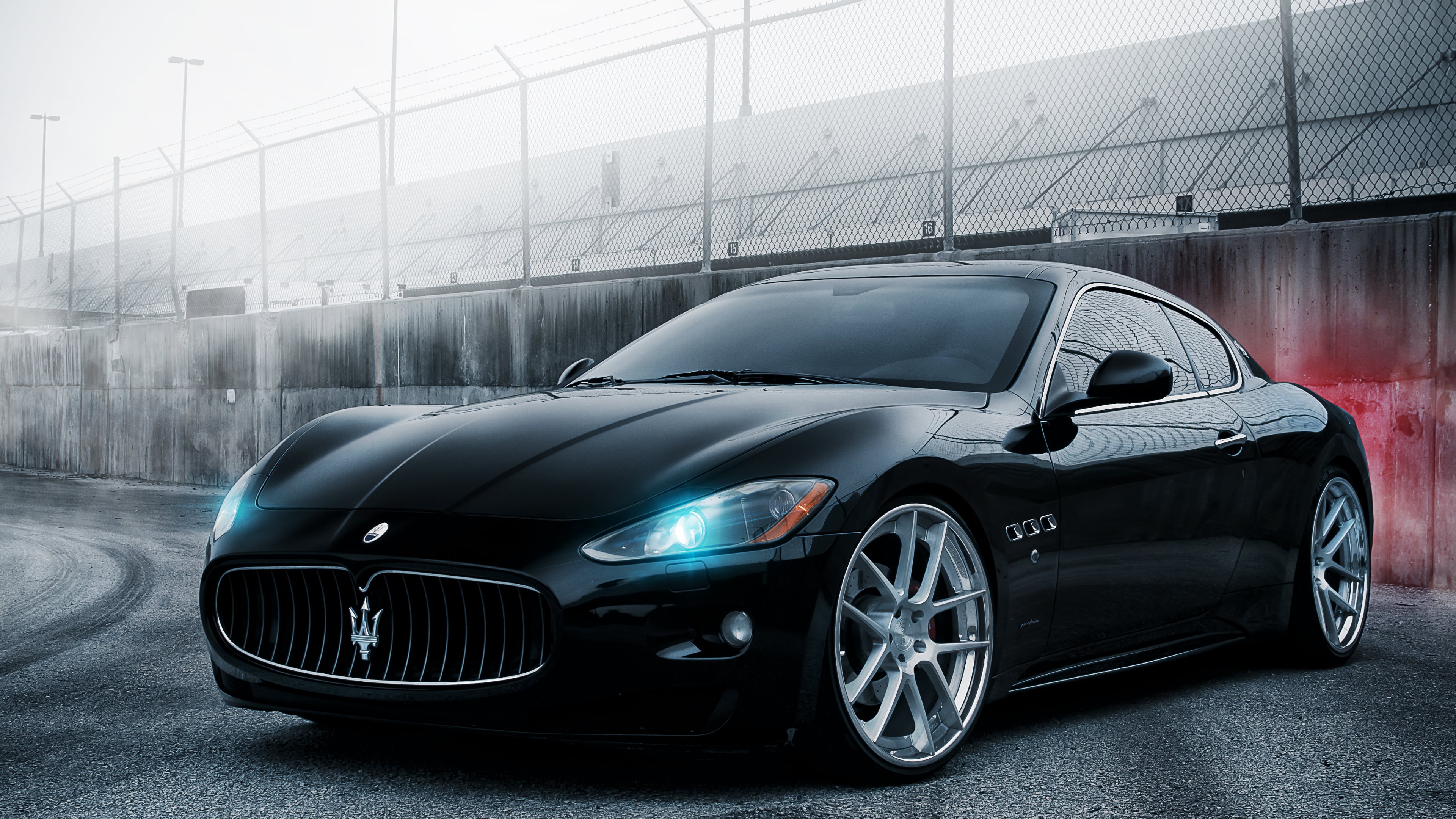 Black ADV.1 Maserati GT 4K Wallpapers