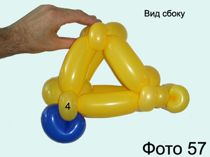 Машинка из шариков колбасок