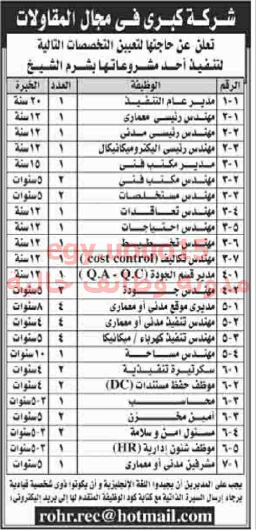 وظائف اهرام الجمعة مهندسين 21/9/2018 وظائف خاليه