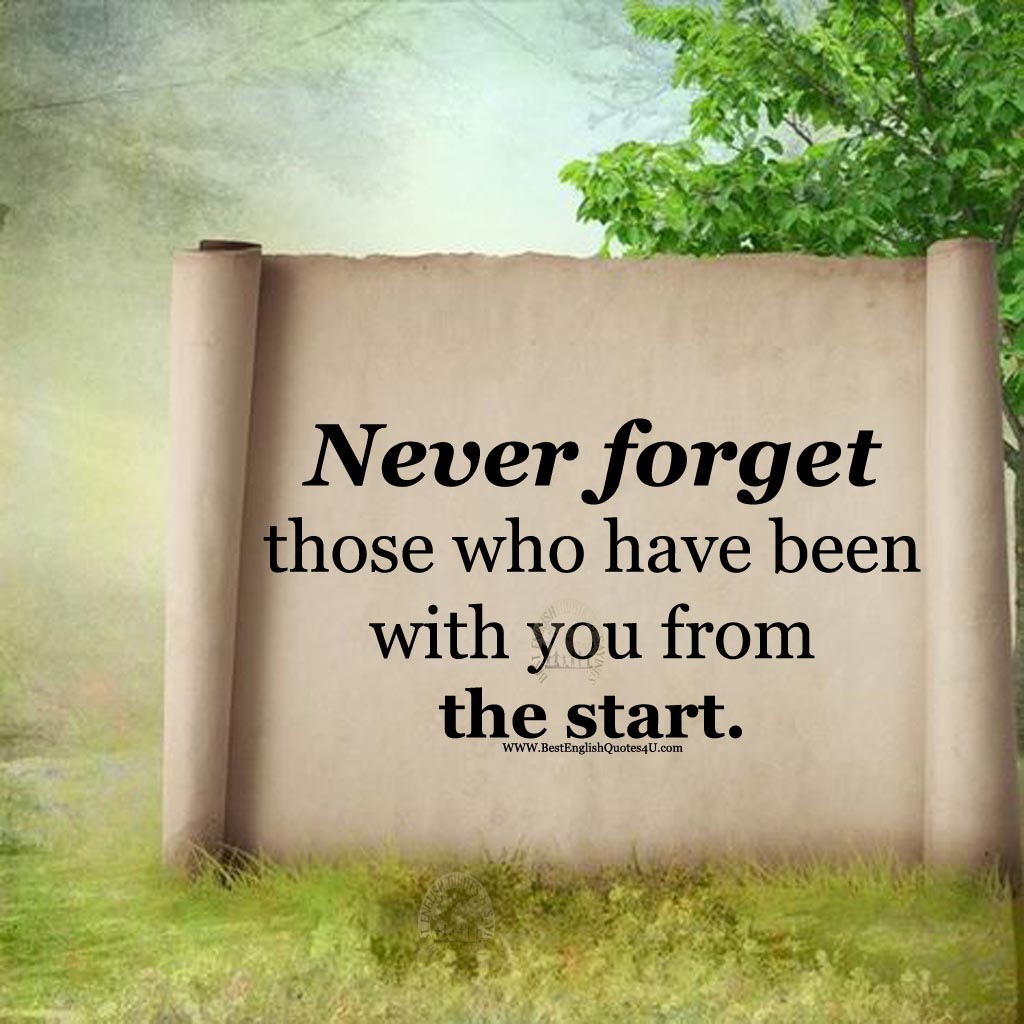 Never those who have been with...