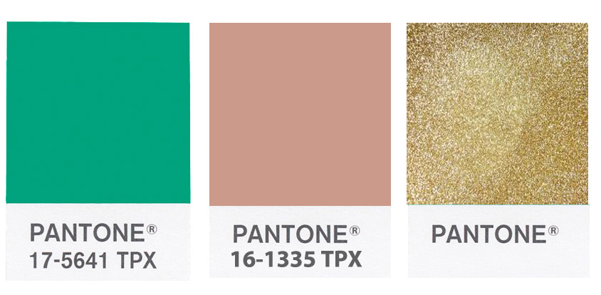 Le Studio de Luce Tendance couleur Or rose &amp; émeraude