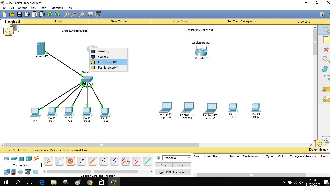 Membuat Jaringan Wifi Menggunakan Packet Tracer | cara membuat jaringan dhcp wireless router dengan cisco Membuat Jaringan Wifi Menggunakan Packet Tracer | cara membuat jaringan dhcp wireless router dengan cisco