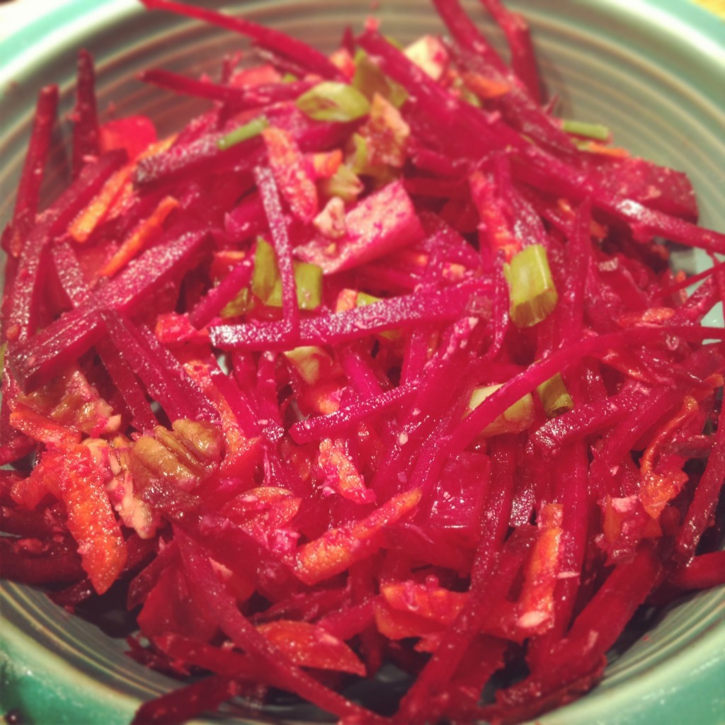 The Writing Corner Raw Beet Slaw
