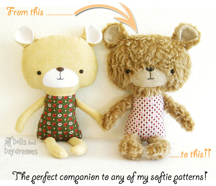 * Dolls And Daydreams Doll And Softie PDF Sewing Patterns How To Sew