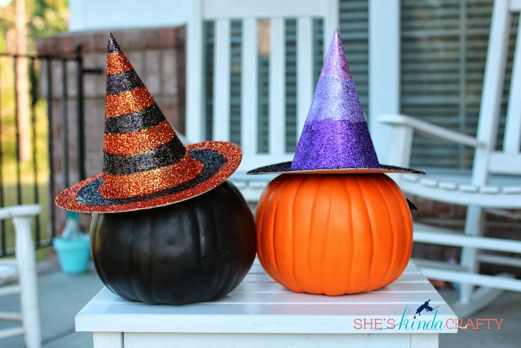 Easy Glitter Witch Hats - Shes {kinda} Crafty