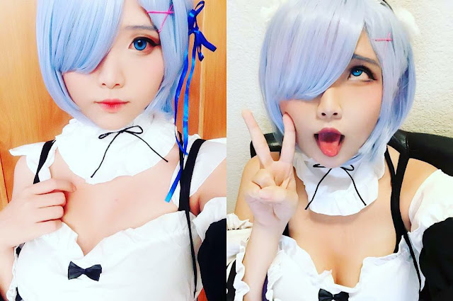 cosplay rem ahegao