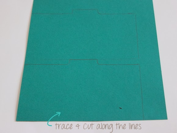 Second, trace your template and carefully cut them out