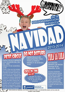 Programación Infantil Navidad 2013-2014 en Moratalaz.