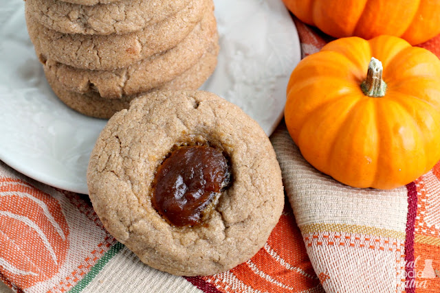 These thick & soft Small Batch Spice Thumbprint Cookies are perfect for when you have a craving for a fall inspired treat, but don't want to bake up an entire batch of cookies.