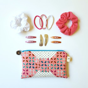 Fat Quarter Baby Hair Bow Pouch by Heidi Staples for Fabric Mutt