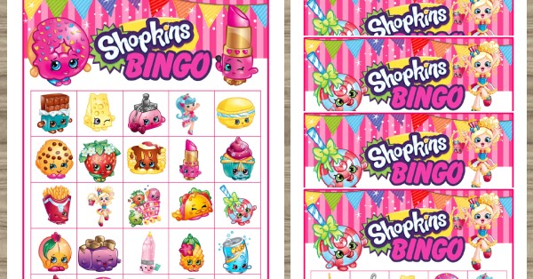 shopkins bingo