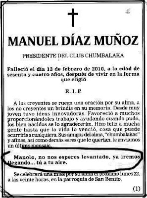 Manuel Díaz Muñoz,presidente club Chumbalaka Manuel Díaz Muñoz,presidente club Chumbalaka