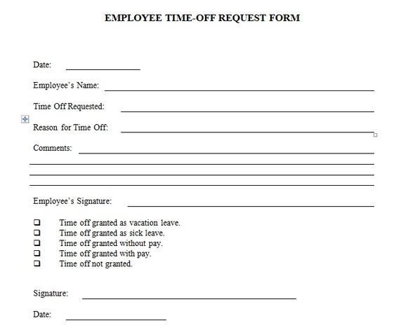 employee time off request from template excel template holiday form template