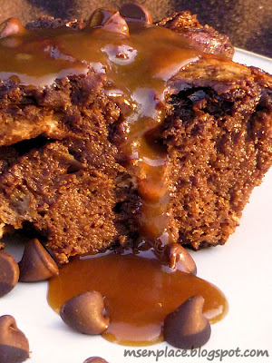 Mocha Latte Bread Pudding w/ Caramel Whiskey Sauce from Ms. enPlace