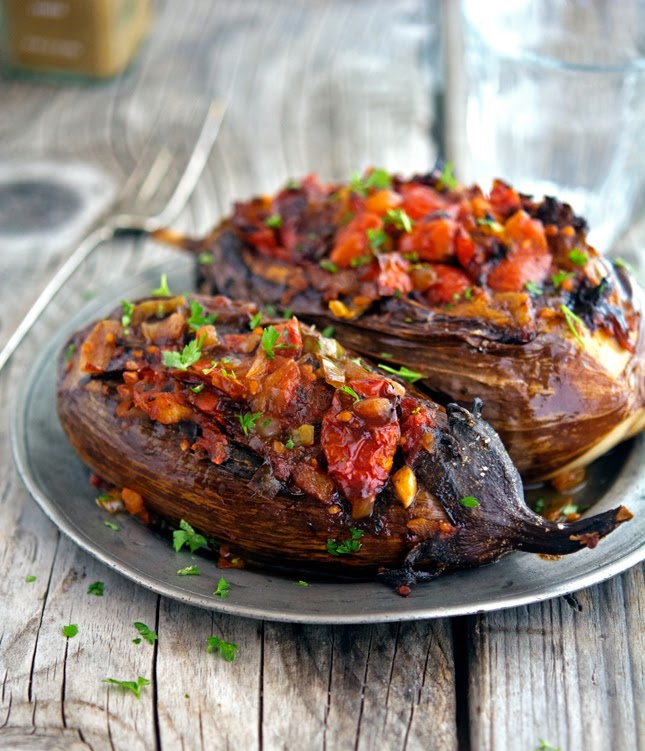 The Iron You: Imam Bayildi (Stuffed Eggplant)