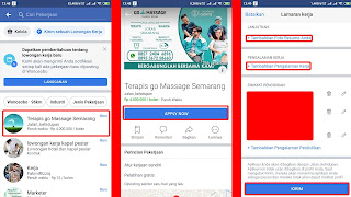 melamar pekerjaan menggunakan facebook