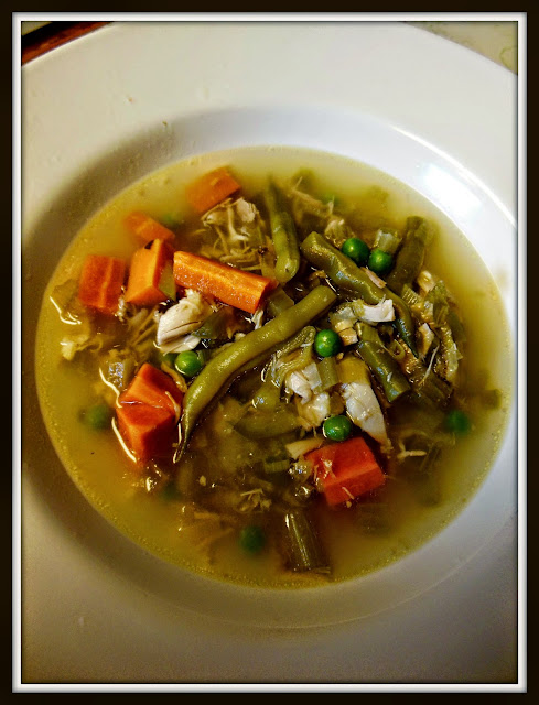 Virus Buster Chicken Soup, Our Sunday Cafe A rich and "good for what ails you" chicken soup