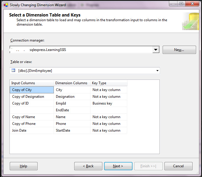 MicroSoft Technologies SCD Slowly Changing Dimensions transformation