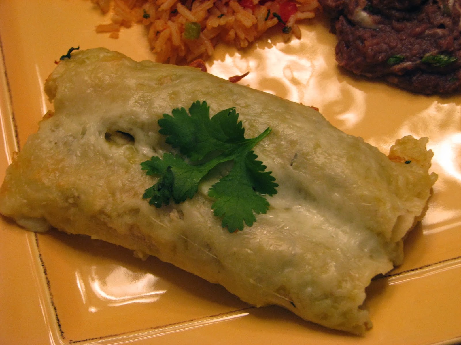 TheFultonGirls Shrimp Enchiladas with Green Sauce