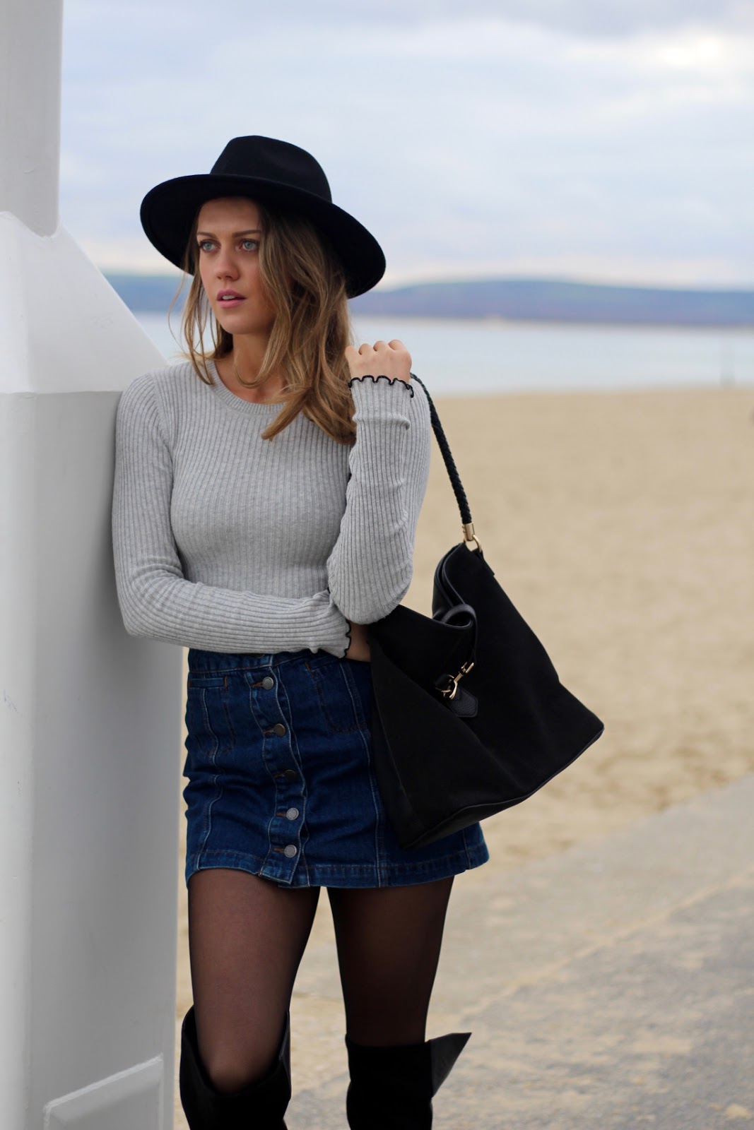 How to Style Your Denim Skirt Fashionmylegs The tights and hosiery blog