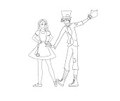 #7 Alice in Wonderland Coloring Page