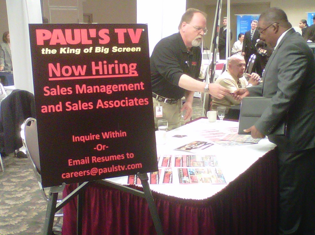 Paul's TV Hiring at Detroit Job Fair August 30