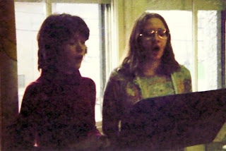 Singing as students -- ain't we cute?