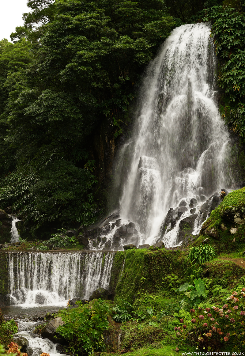 Waterfall at Parque Natural da Ribeira dos Caldeiroes