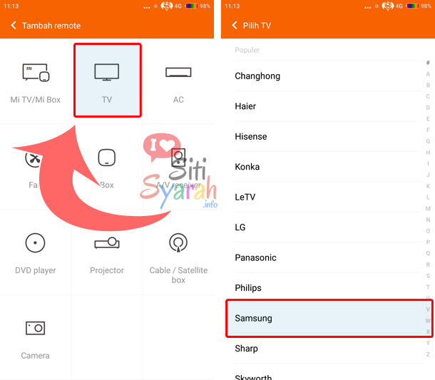 cara remote tv xiaomi