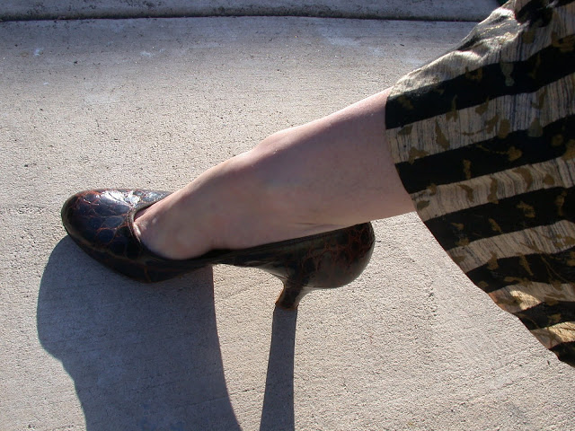 alligator skin pumps