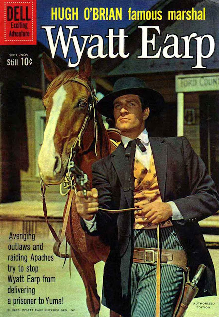 Wyatt Earp v2 #12 - dell western 1960s silver age comic book cover art Wyatt Earp v2 #12 - dell western 1960s silver age comic book cover art