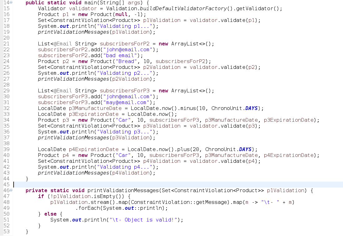 FXApps Testing Bean Validation 2.0