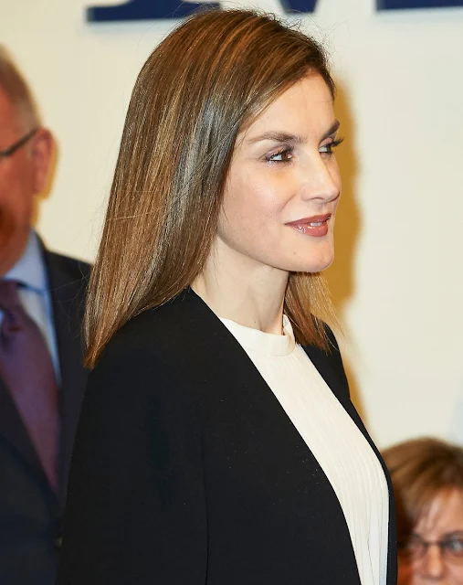 Queen Letizia of Spain attends a meeting with the Spanish Committee of Representatives of People with Disabilities-CERMI